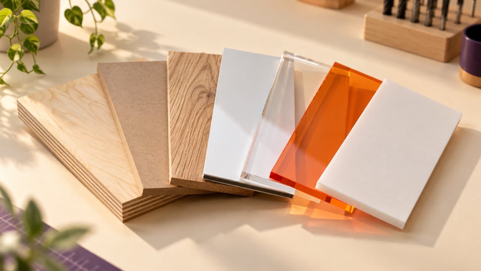 Contreplaqué, MDF, Dibond®, Plexiglas® : quel matériau choisir pour votre projet ?